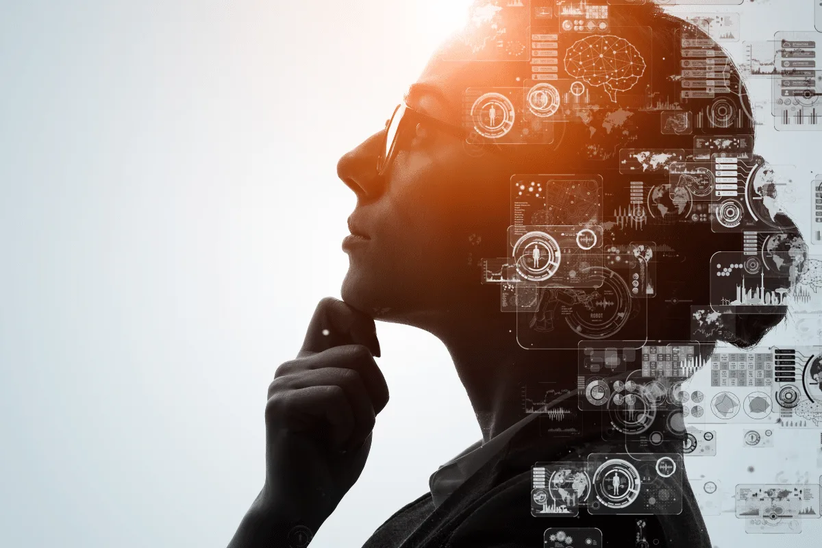 Human and AI collaboration concept showing partnership between people and artificial intelligence