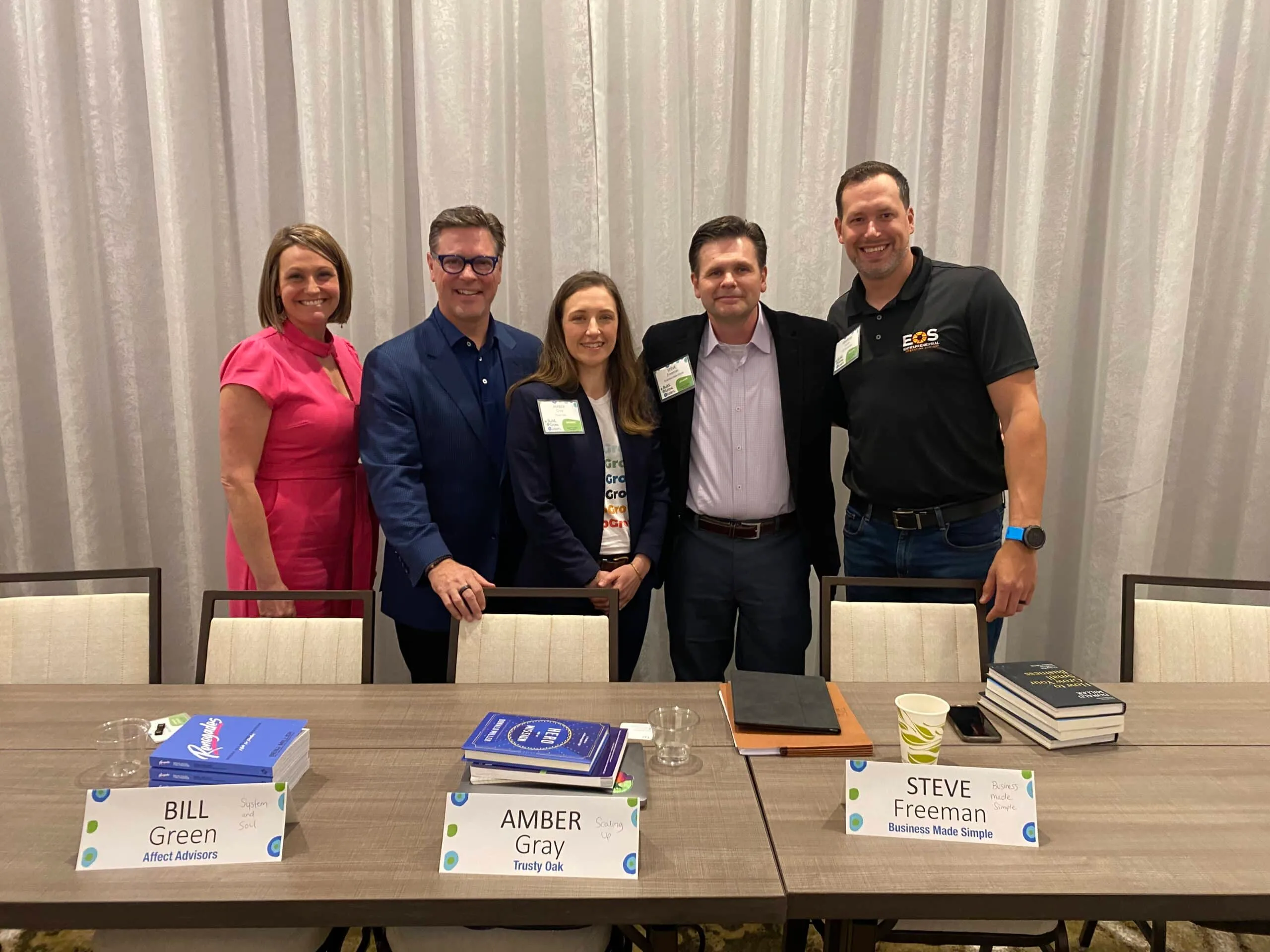 Panel discussion about business operating systems at the Build.Grow.Learn conference