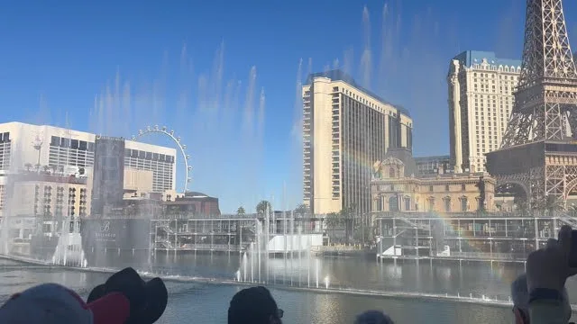 Bellagio fountains in Las Vegas