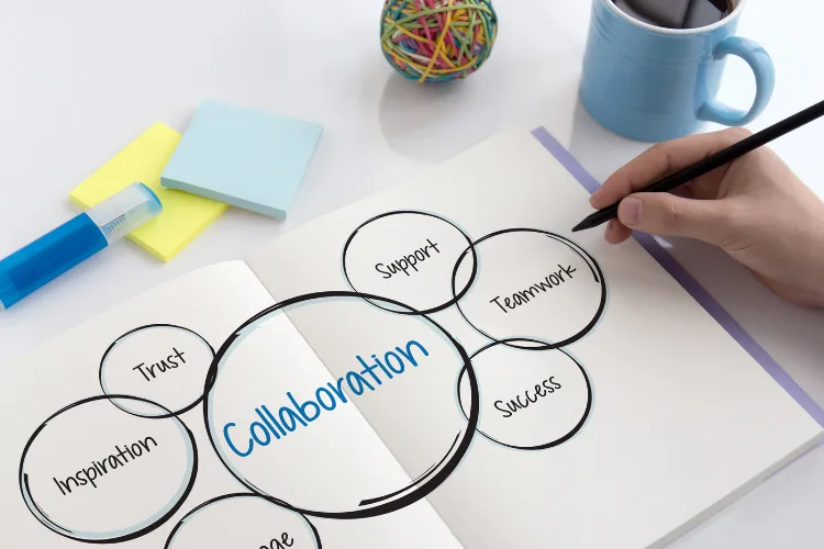 Business owner and virtual assistant collaborating as strategic partners for growth