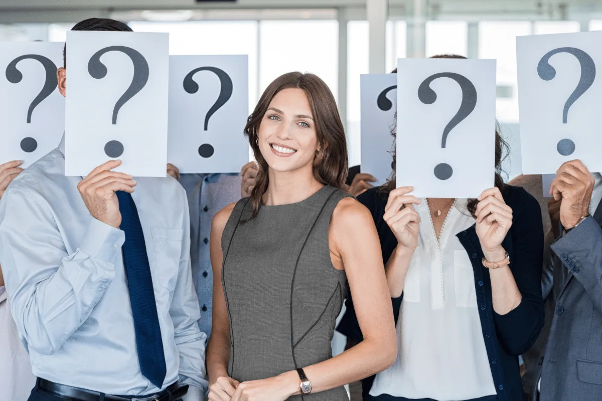 Professional standing out from the crowd using AI tools and virtual assistant support