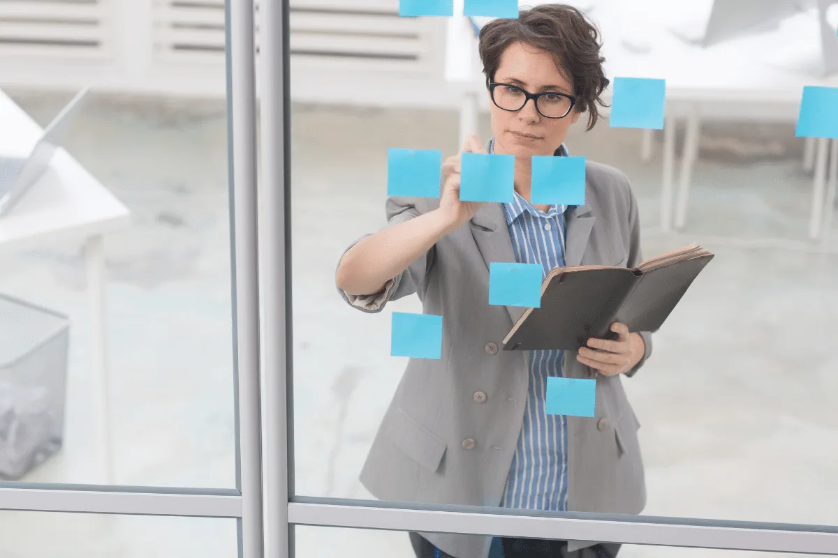 Business workflow diagram showing process improvements and efficiency optimization